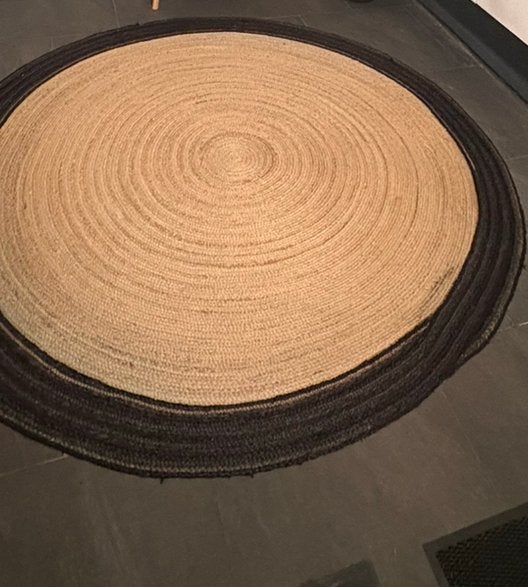 Jute vloerkleed, Ophalen, Rond