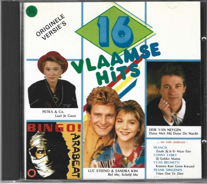 CD 16 Vlaamse Hits (CARRERE), Enlèvement ou Envoi, Comme neuf, Compilation, Pop