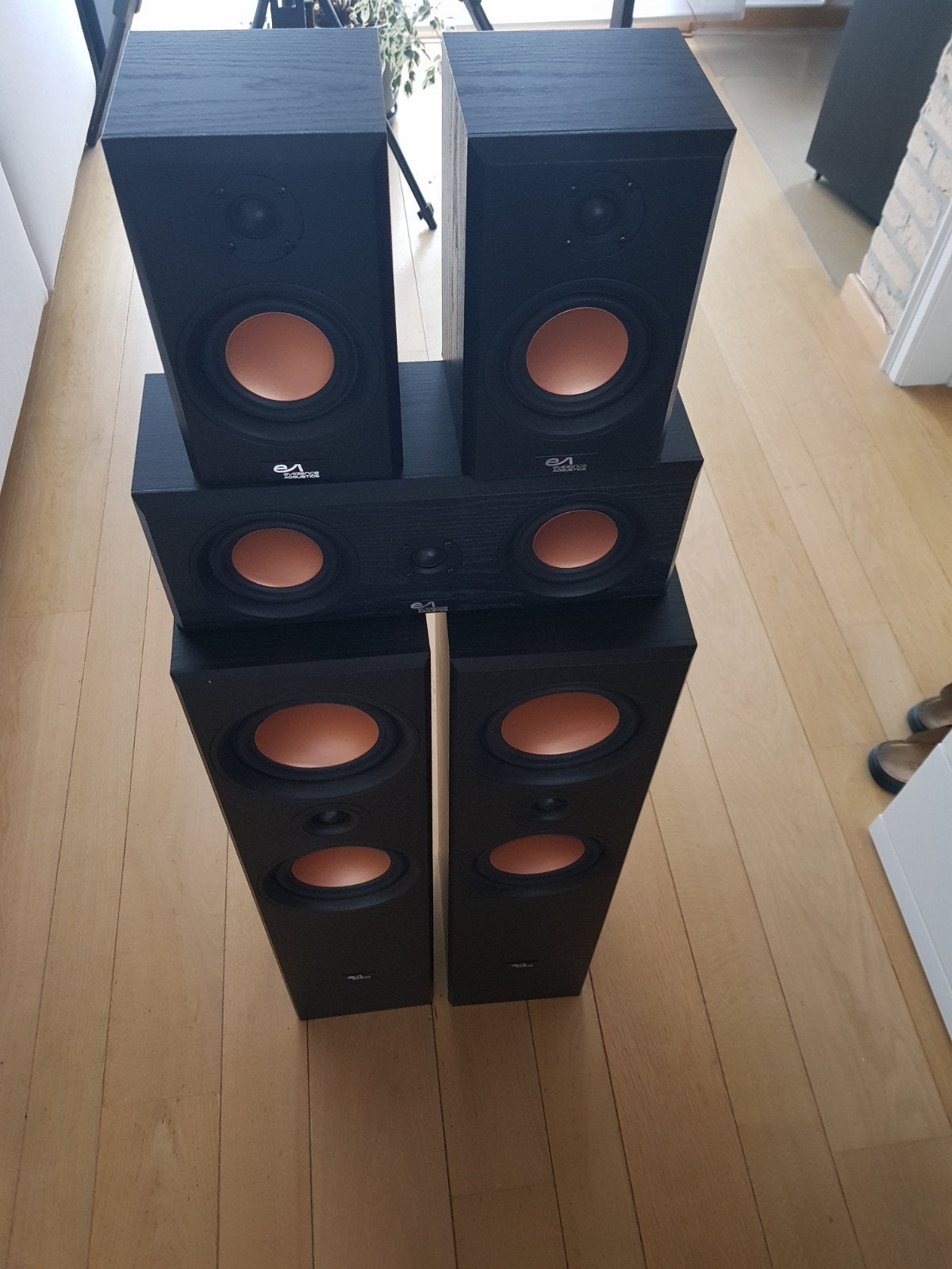 loudspeakers set Evidence, Audio, Tv en Foto, Speakerset, Zo goed als nieuw, Geschikt voor surround/home cinema, Ophalen