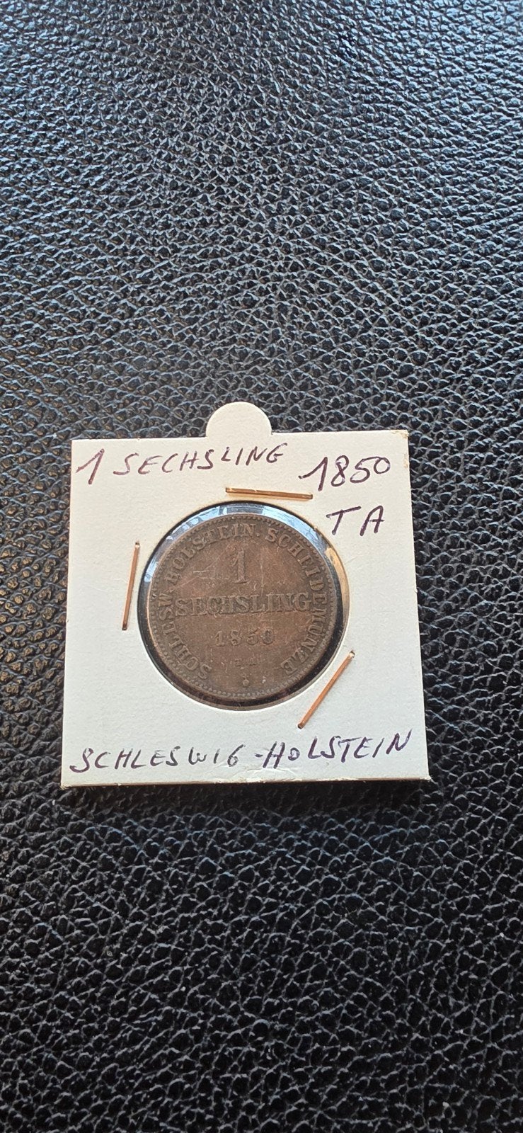 Germaanse staten 1 sechsling 1850 Schleswig-Holstein, Ophalen of Verzenden