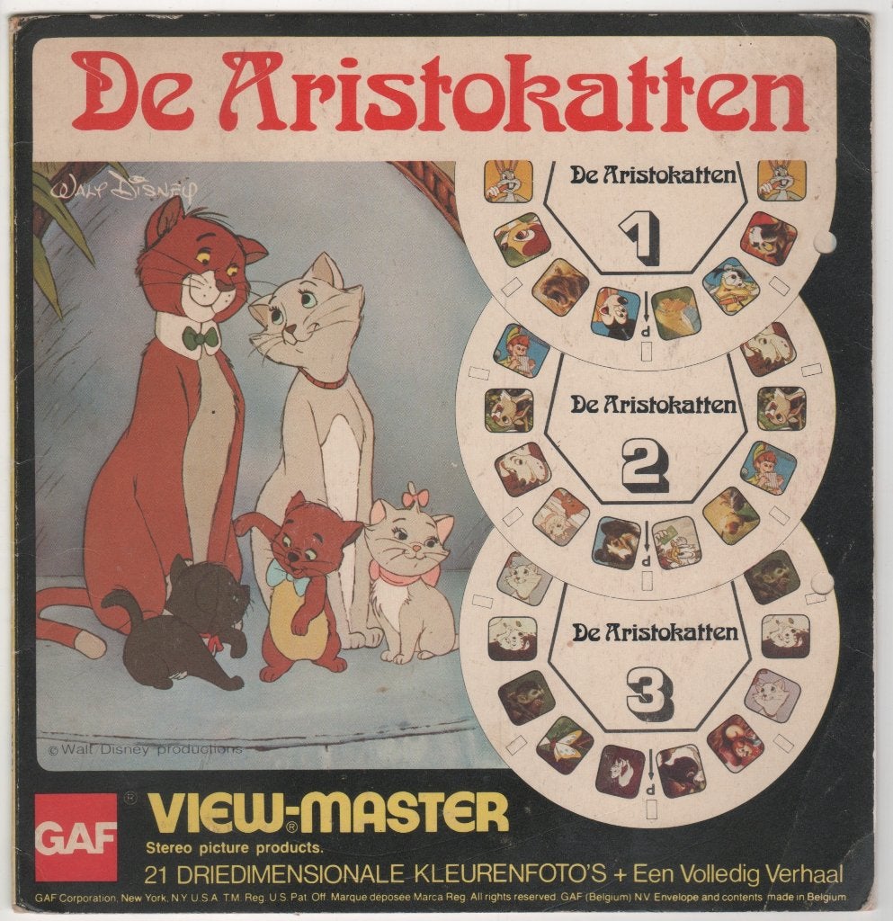 Bekijk de meester van The Aristocats!! 2 schijven „B 365”, Antiek en Kunst, Ophalen of Verzenden
