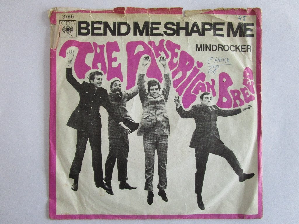 American breed : Bend me , shape me. 1968, Gebruikt, Fotohoes, 7 inch, Ophalen of Verzenden