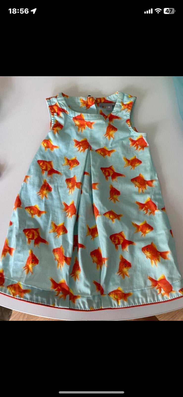 Kleedje maat 74 visjes JBC, Kinderen en Baby's, Babykleding | Maat 74, Ophalen of Verzenden, Zo goed als nieuw