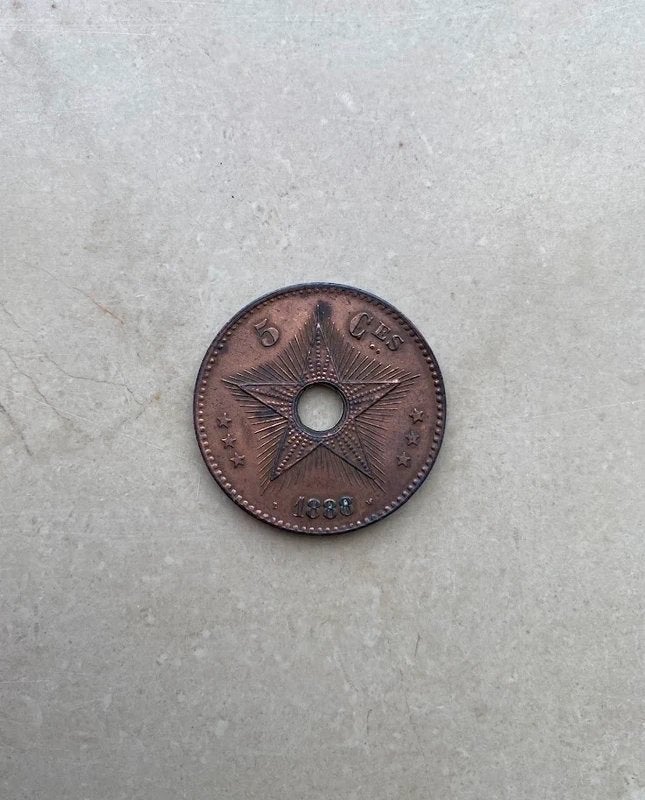 Pièce 5 Centimes Congo Belgian 1888 - Léopold II, Enlèvement ou Envoi