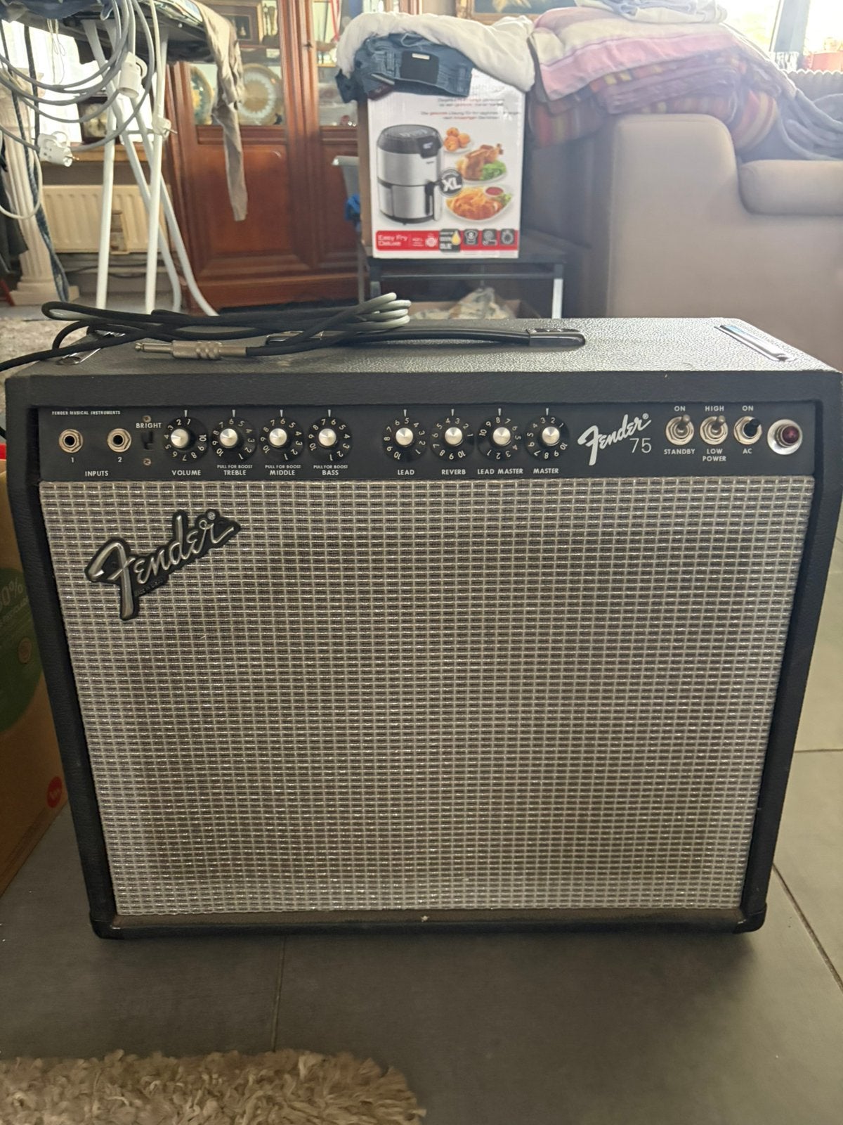 Versterker fender 75-2  channel 75 -watt 1 *12”, Muziek en Instrumenten, Ophalen, Zo goed als nieuw