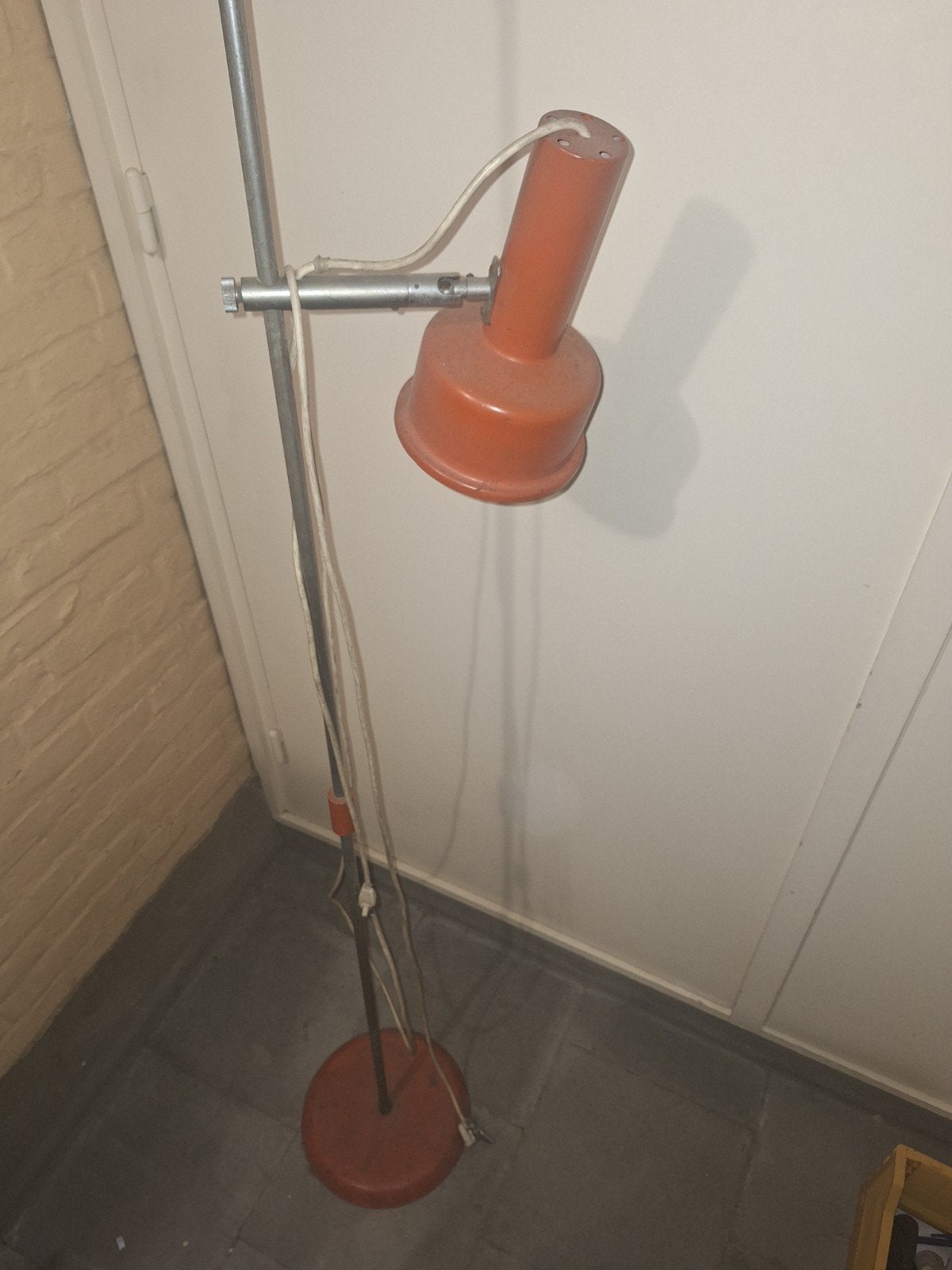Lampadaire vintage des années 70 - orange - réglable, Maison & Meubles, Lampes | Lampadaires, Enlèvement
