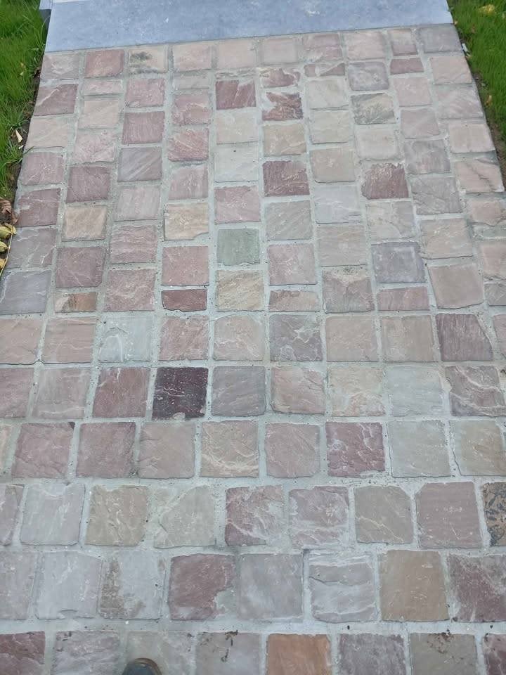 Pavés en grès multicolore Kendla, Jardin & Terrasse, Enlèvement, Neuf, Pierre naturelle, 10 m²² ou plus