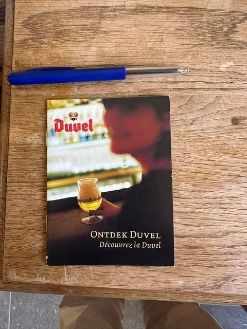 Duvel klein folder ontdek, Verzamelen, Ophalen of Verzenden, Nieuw, Overige typen, Duvel