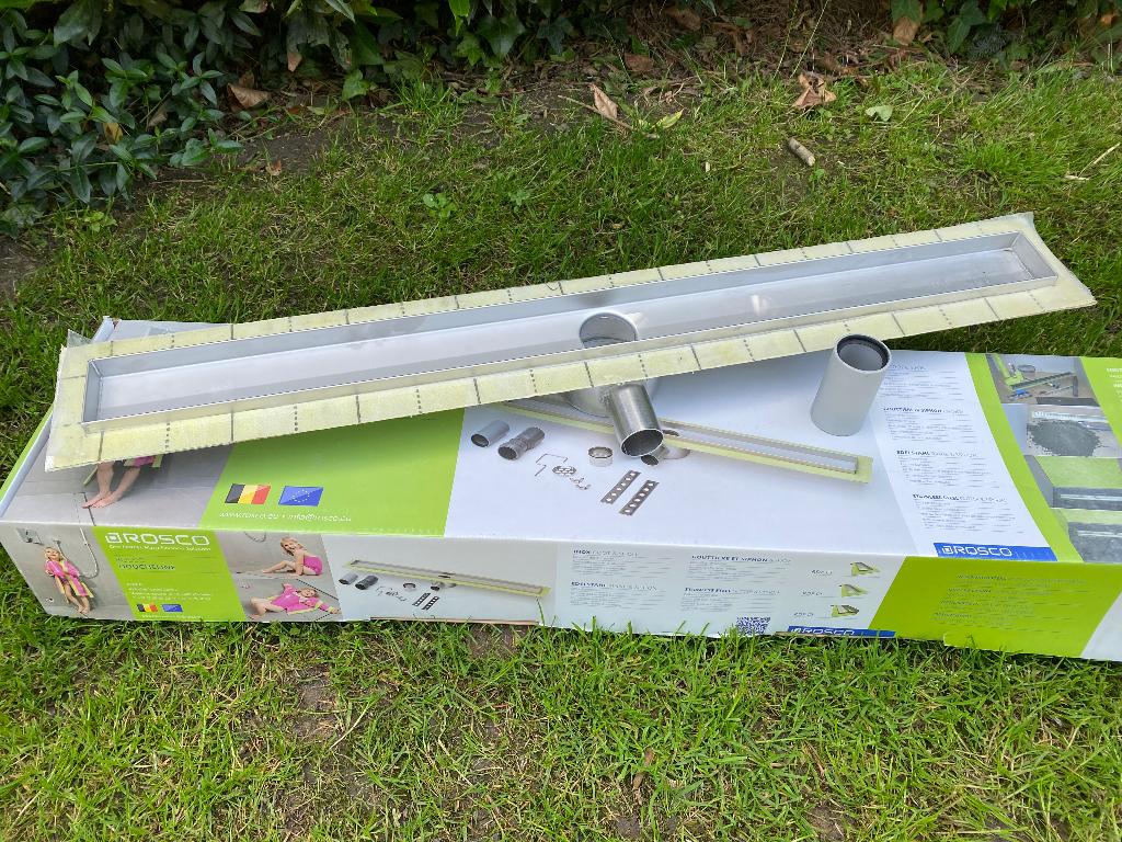 Douchegoot Rosco, Doe-het-zelf en Bouw, Sanitair, Ophalen, Nieuw, Inox, Douche