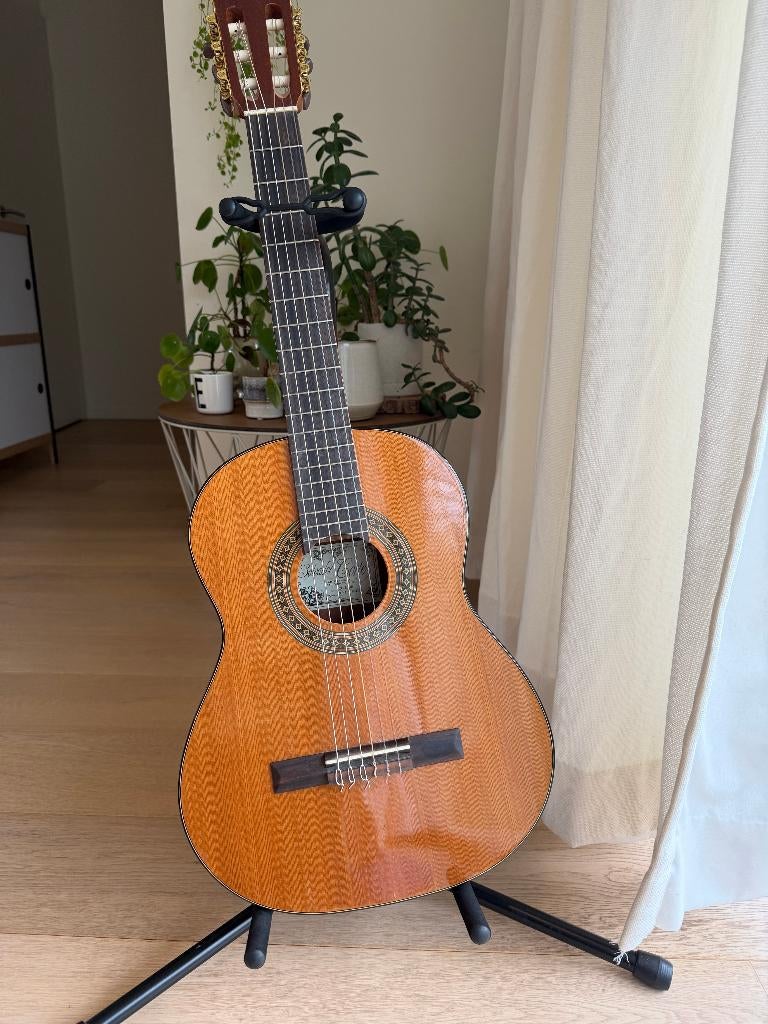 Salvador Cortez Klassieke gitaar, 3/4 junior model, ceder, Ophalen, Zo goed als nieuw, Klassieke of Spaanse gitaar, Met koffer