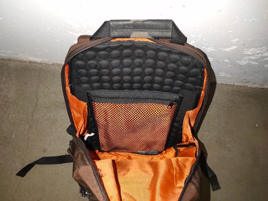LOST rugzak — stijlvol, laptop/tablet, bruin/oranje, Ophalen of Verzenden, Gebruikt, Overige merken