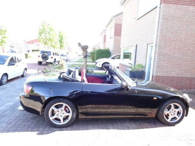 Te koop: Honda S2000 AP1 bouwjaar 02/2000 132.725 km, Auto's, Achterwielaandrijving, Cabriolet, Zwart, Leder