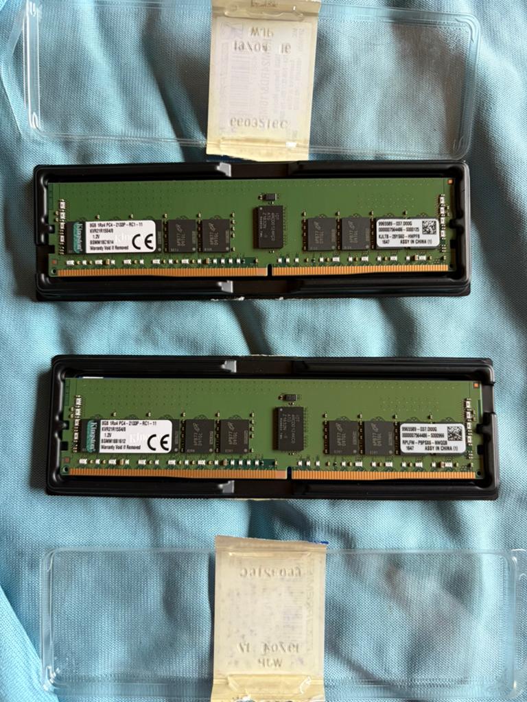2x8 GB RAM DDR4 2133 MHz, Computers en Software, RAM geheugen, Ophalen of Verzenden, Zo goed als nieuw, DDR4