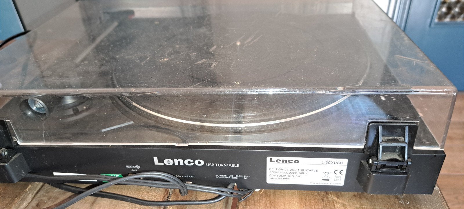 Lenco L-300 USB Platenspeler – Goed werkende naald!, Audio, Tv en Foto, Gebruikt, USB-aansluiting, Platenspeler, Ophalen