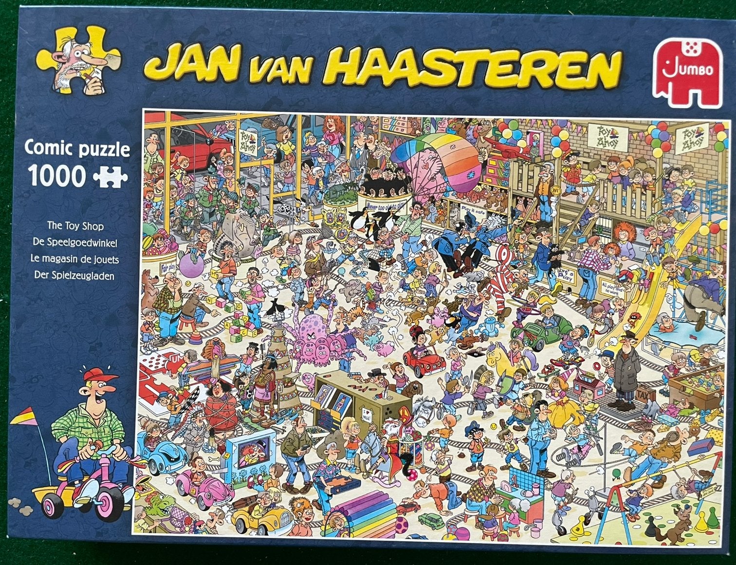 Jan van Haasteren 1000 stukjes- De Speelgoedwinkel, Hobby en Vrije tijd, Denksport en Puzzels, Ophalen of Verzenden, Zo goed als nieuw