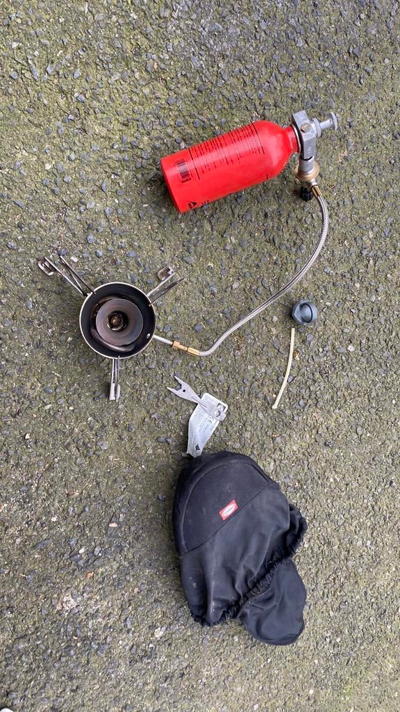 Kampeer trekker brandertje lichtgewicht, Ophalen, Gebruikt