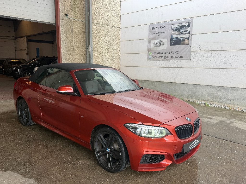 BMW 218i M-Pack Sport Cabriolet Automatique ** GPS/Cuir **, Autos, BMW, Euro 6, Entreprise, Autres couleurs, Noir