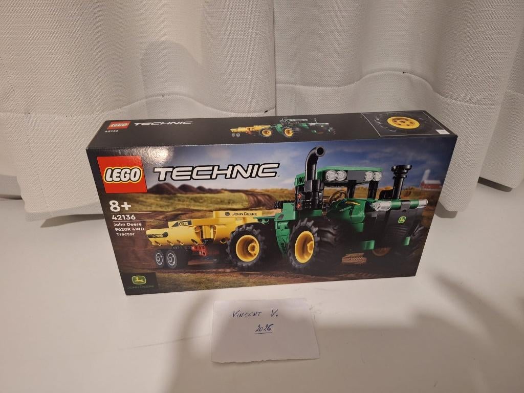 Lego 42136 - John Deere 9620R 4WD Tractor, Ophalen of Verzenden, Lego