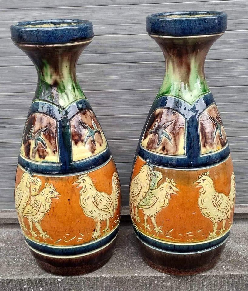 Paire de vases poterie flamande ( bruges), Enlèvement ou Envoi