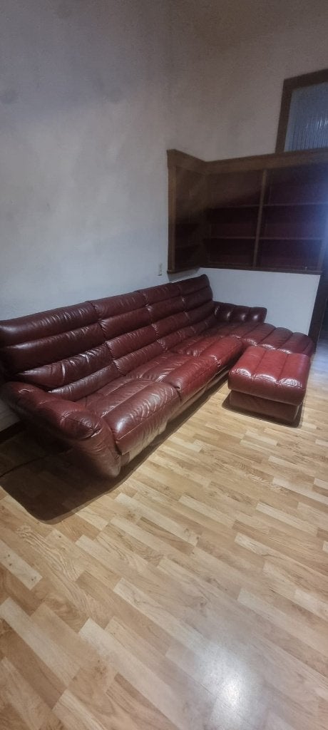 fauteuil, canapé en cuir avec une assise électrique, 150 cm ou plus, 300 cm ou plus, Banc droit, Comme neuf