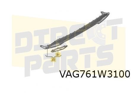 Audi A3 (4/20-) (8Y_) achterbumperspoiler (Limousine / S-lin, -, Verzenden, -, Nieuw