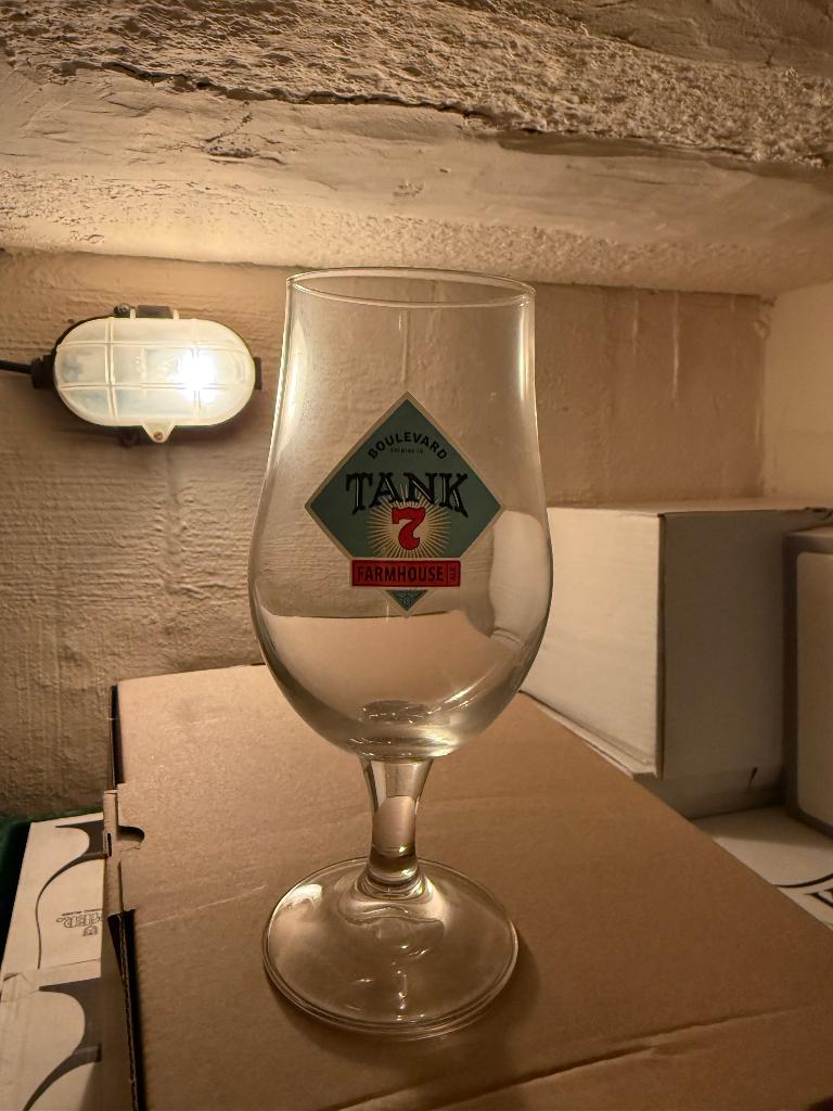 6 Tank bierglazen, Verzamelen, Ophalen of Verzenden, Zo goed als nieuw, Bierglas