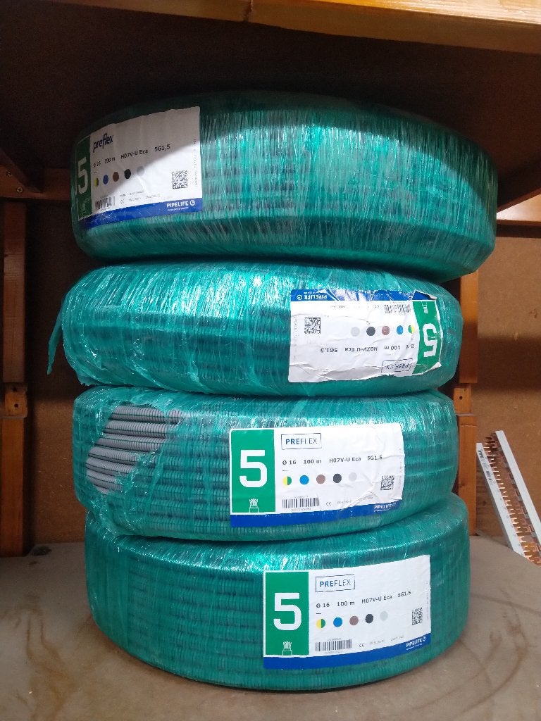 Diverse elektrische kabels (preflex met draad), Enlèvement, Comme neuf, Autres marques, Câble ou Fil électrique