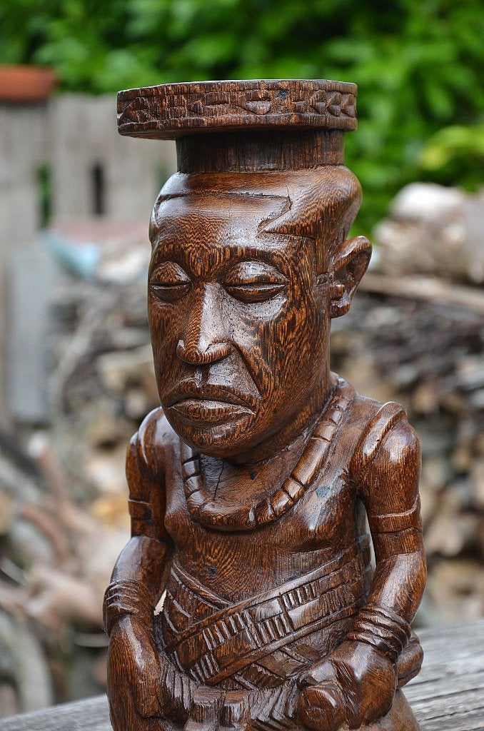 Statue du Congo de Kuba Ndop, Antiquités & Art, Art | Art non-occidental, 40 cm, Sculpture, Afrique, Enlèvement ou Envoi