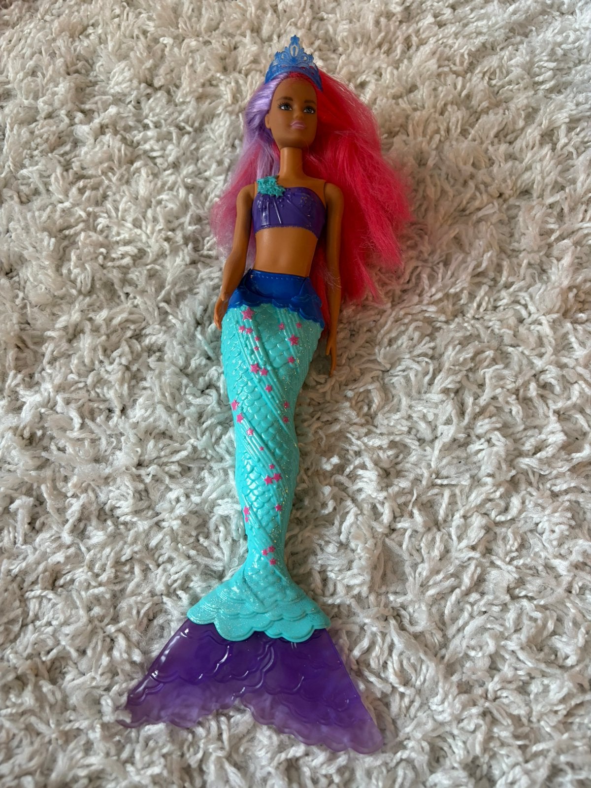 BARBIE - Dreamtopia - Zeemeemin met tiara, Ophalen of Verzenden, Gebruikt, Barbie