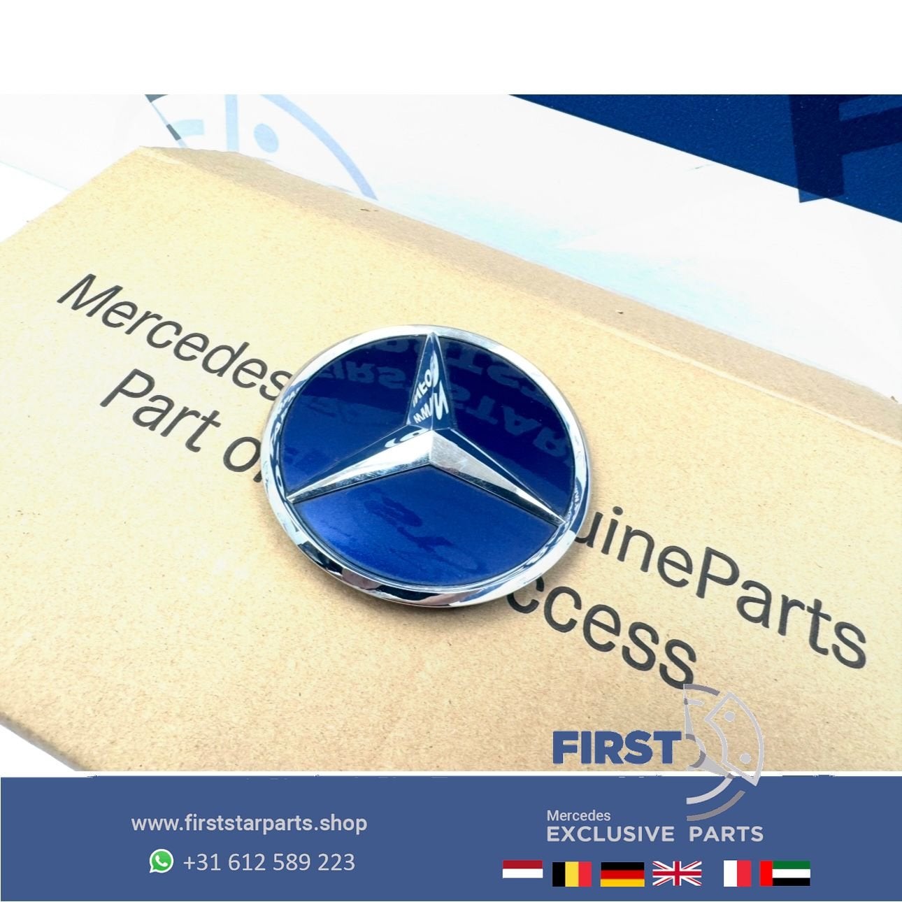 A205 C205 STER Kofferbak LOGO achterklep EMBLEEM CHROOM A205, Utilisé, -, -, Enlèvement ou Envoi