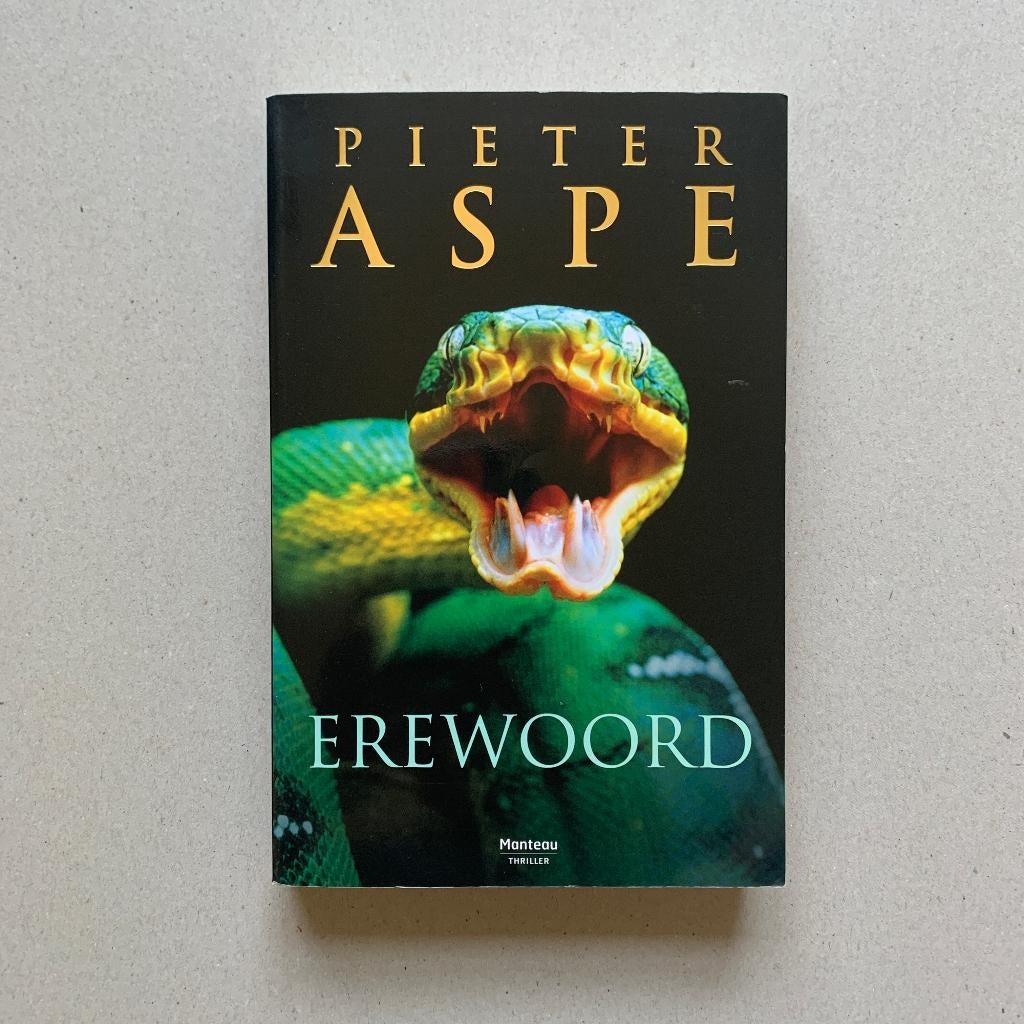 Pieter Aspe "Erewoord" (2010) BOEK, Pieter Aspe, Enlèvement ou Envoi, Belgique, Comme neuf