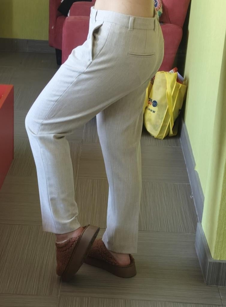 elegante broek van Xandres, Taille 42/44 (L), Beige, Comme neuf, Xandres