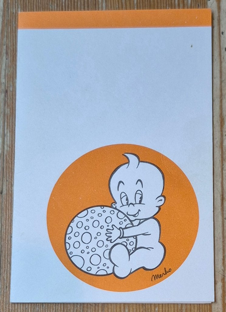 Merho geboortekaartje 1980 Kiekeboe, Verzamelen, Ophalen of Verzenden, Overige figuren, Zo goed als nieuw, Overige typen