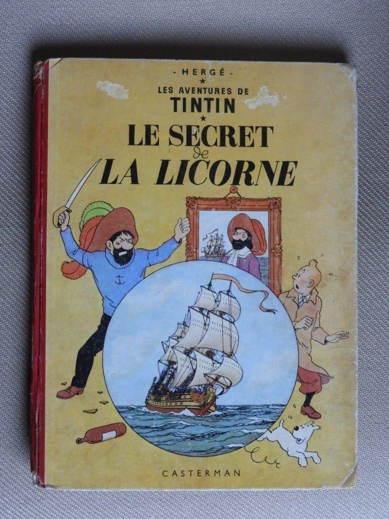 TINTIN : Le Secret de la Licorne, Une BD, Enlèvement ou Envoi, Utilisé, Hergé