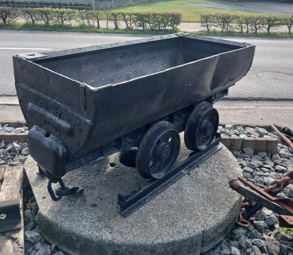 Industrieel Mijnkarretje op Spoor, Antiek en Kunst, Curiosa en Brocante, Ophalen