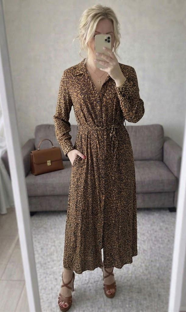 Lange jurk Costes xxl, Kleding | Dames, Jurken, Bruin, Verzenden, Maat 46/48 (XL) of groter, Zo goed als nieuw