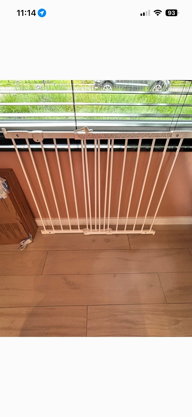 4x Traphekje :flexi fit metal white Babydan, Kinderen en Baby's, Traphekjes, Ophalen, Nieuw, 100 tot 115 cm, Metaal of IJzer