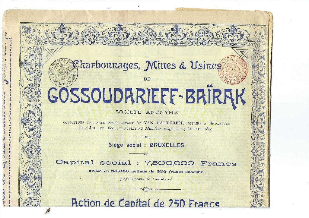 Ancienne action, Postzegels en Munten, Aandelen en Waardepapieren, Ophalen of Verzenden, Aandeel