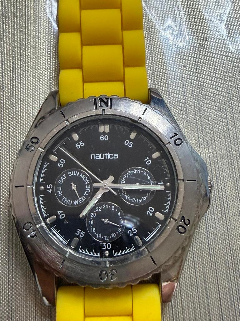Montre nautica, Handtassen en Accessoires, Horloges | Heren, Ophalen, Zo goed als nieuw