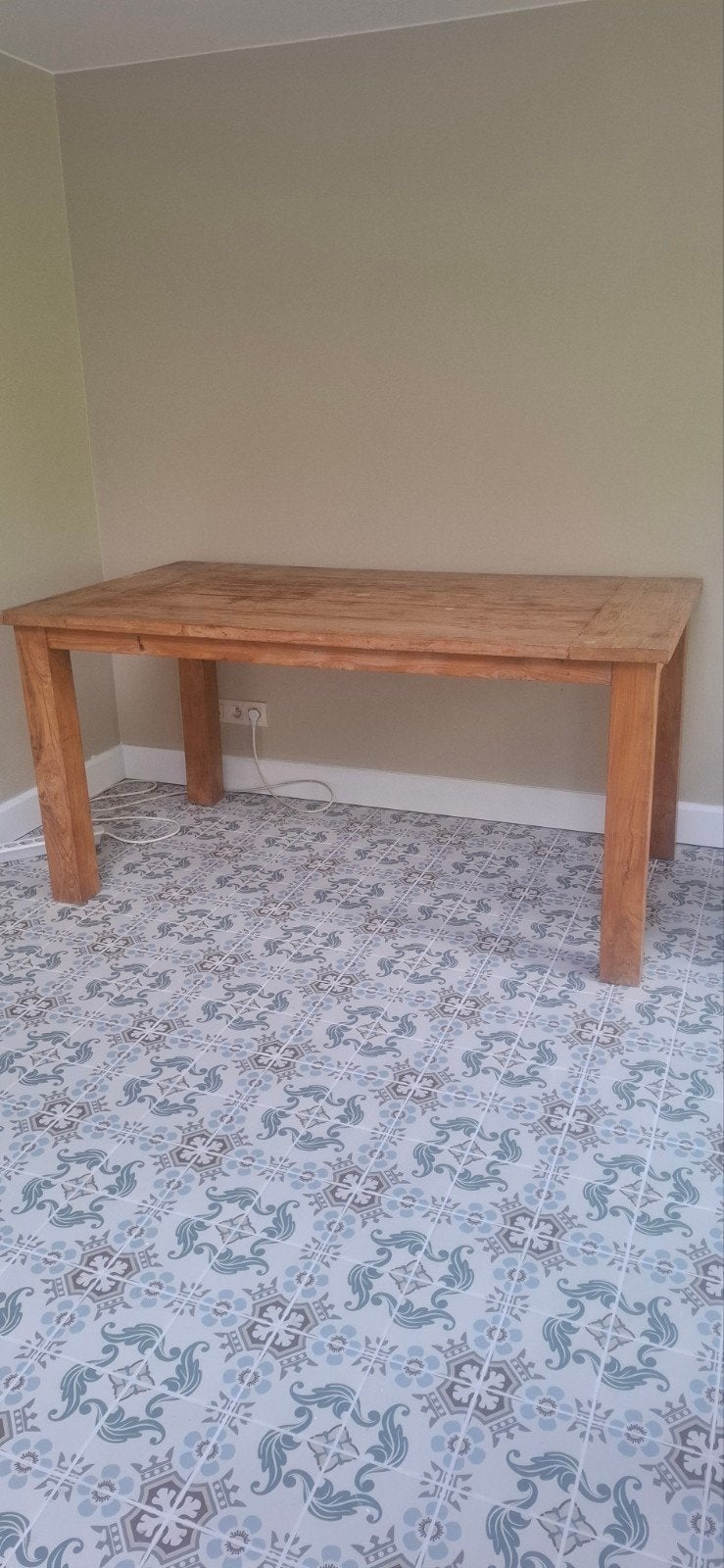 Teakhouten tafel te koop, Ophalen