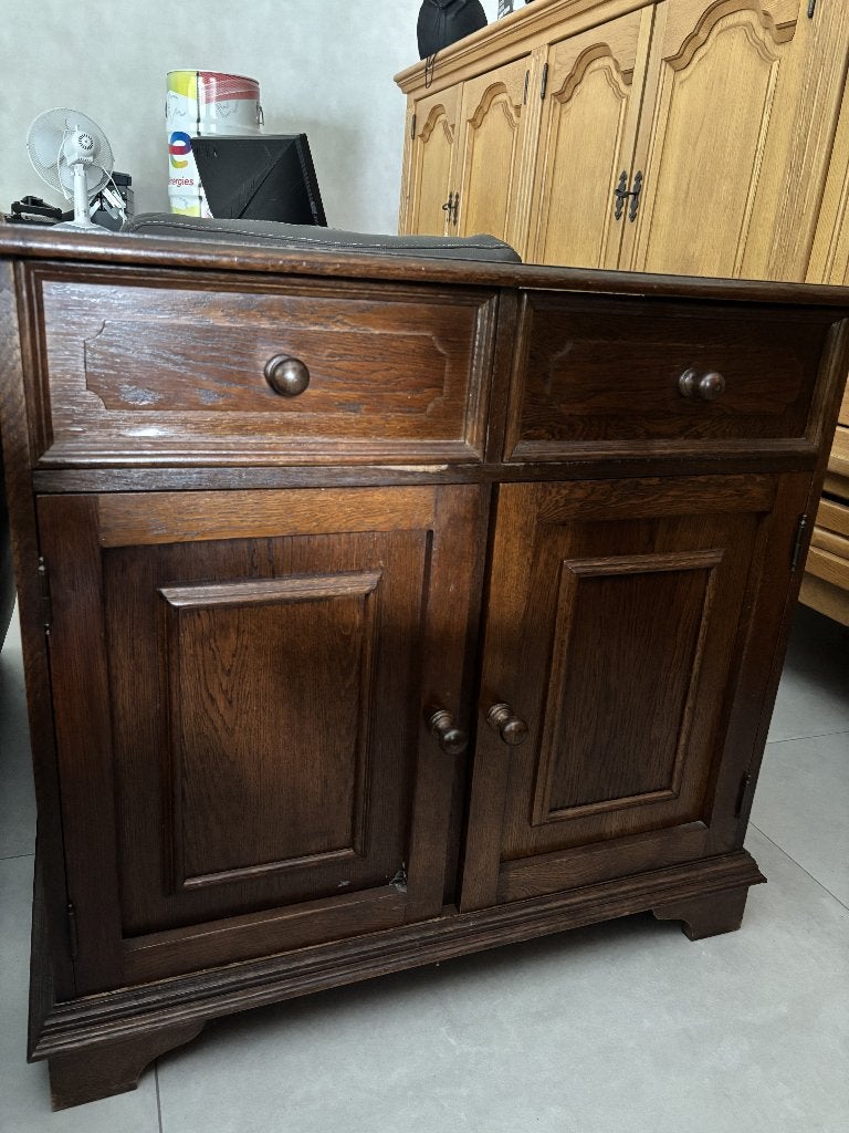 Antieke ladekastje vol eikenhout, Antiek en Kunst, Ophalen