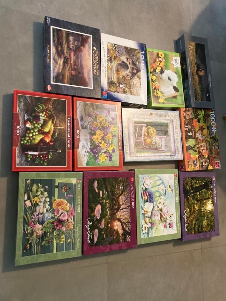 Serie puzzels, Ophalen of Verzenden, Zo goed als nieuw