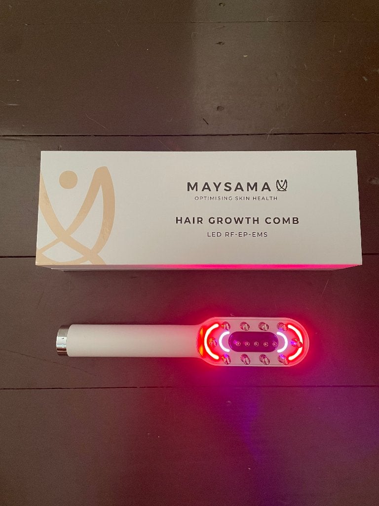 LED haarborstel voor haargroei van merk Maysama, Elektronische apparatuur, Persoonlijke Verzorgingsapparatuur, Zo goed als nieuw