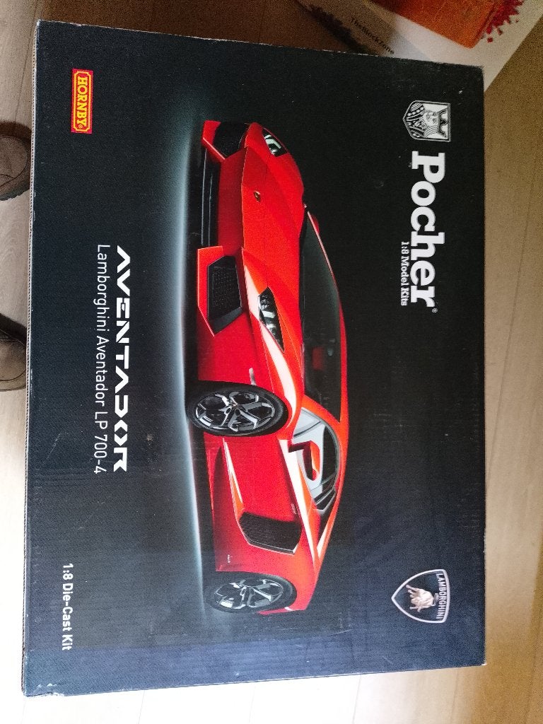 Bouwdoos Lambo 1/8, Hobby en Vrije tijd, Auto, Groter dan 1:32, Nieuw, Ophalen