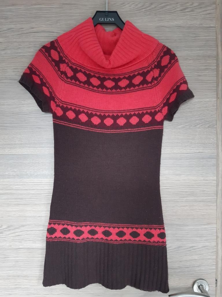 Ichi roze en bruine trui met korte mouwen, jurk maat XS, Kleding | Dames, Bruin, Ophalen of Verzenden, Maat 34 (XS) of kleiner