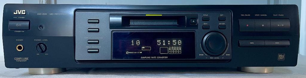 JVC XM-228 mini-schijfrecorder, Ophalen of Verzenden, Bandrecorder