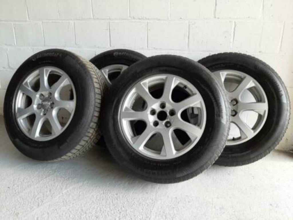 Winterbanden 225 65 R17 102H + Originele Audi Q5 17" velgen, Auto-onderdelen, Banden en Velgen, Ophalen, Banden en Velgen, 17 inch