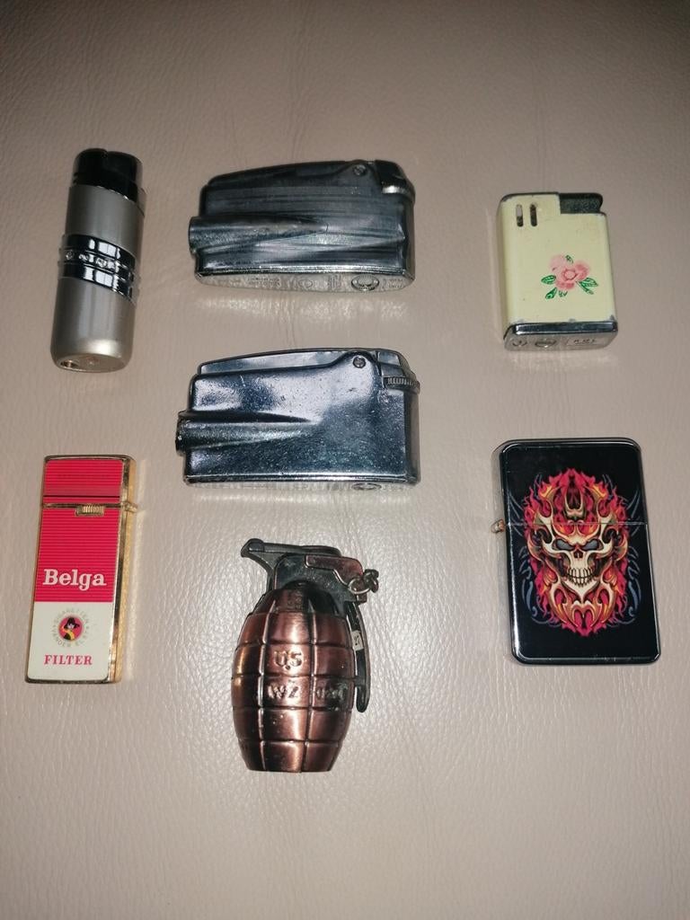 7 briquets (2 x Ronson), Enlèvement, Utilisé