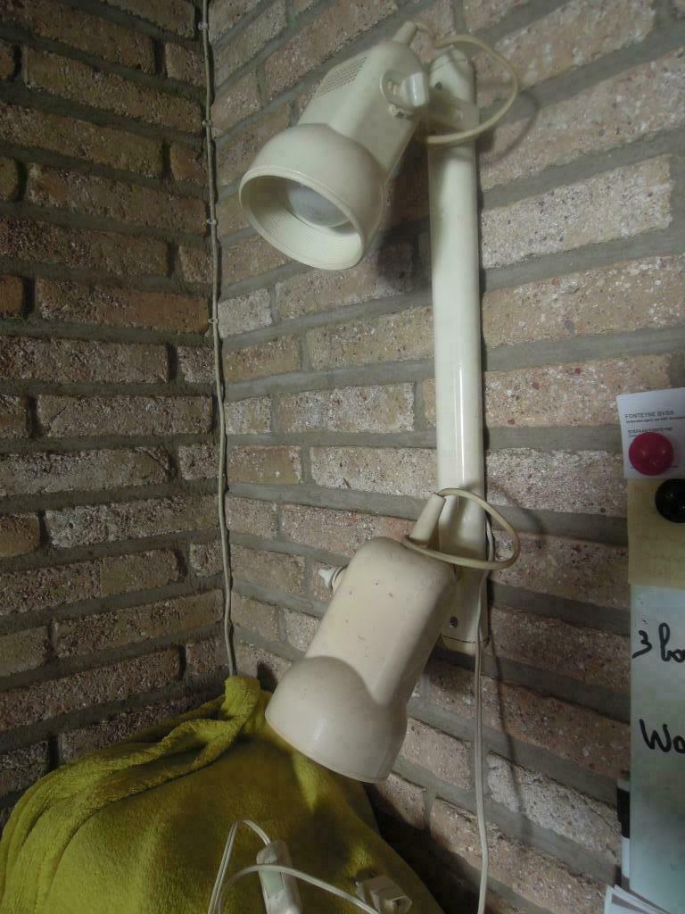 verlichting muur of plafond 2 spots, Antiek en Kunst, Ophalen of Verzenden