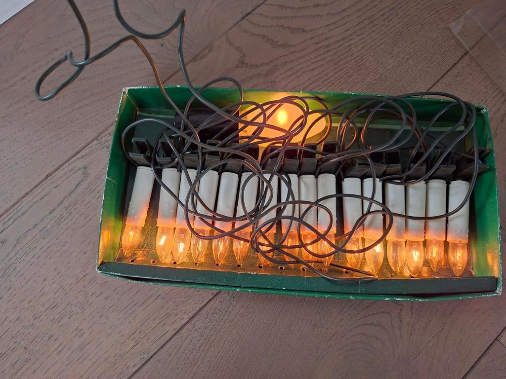 Kerstlampjes voor kerststal met zacht licht, Antiek en Kunst, Ophalen of Verzenden